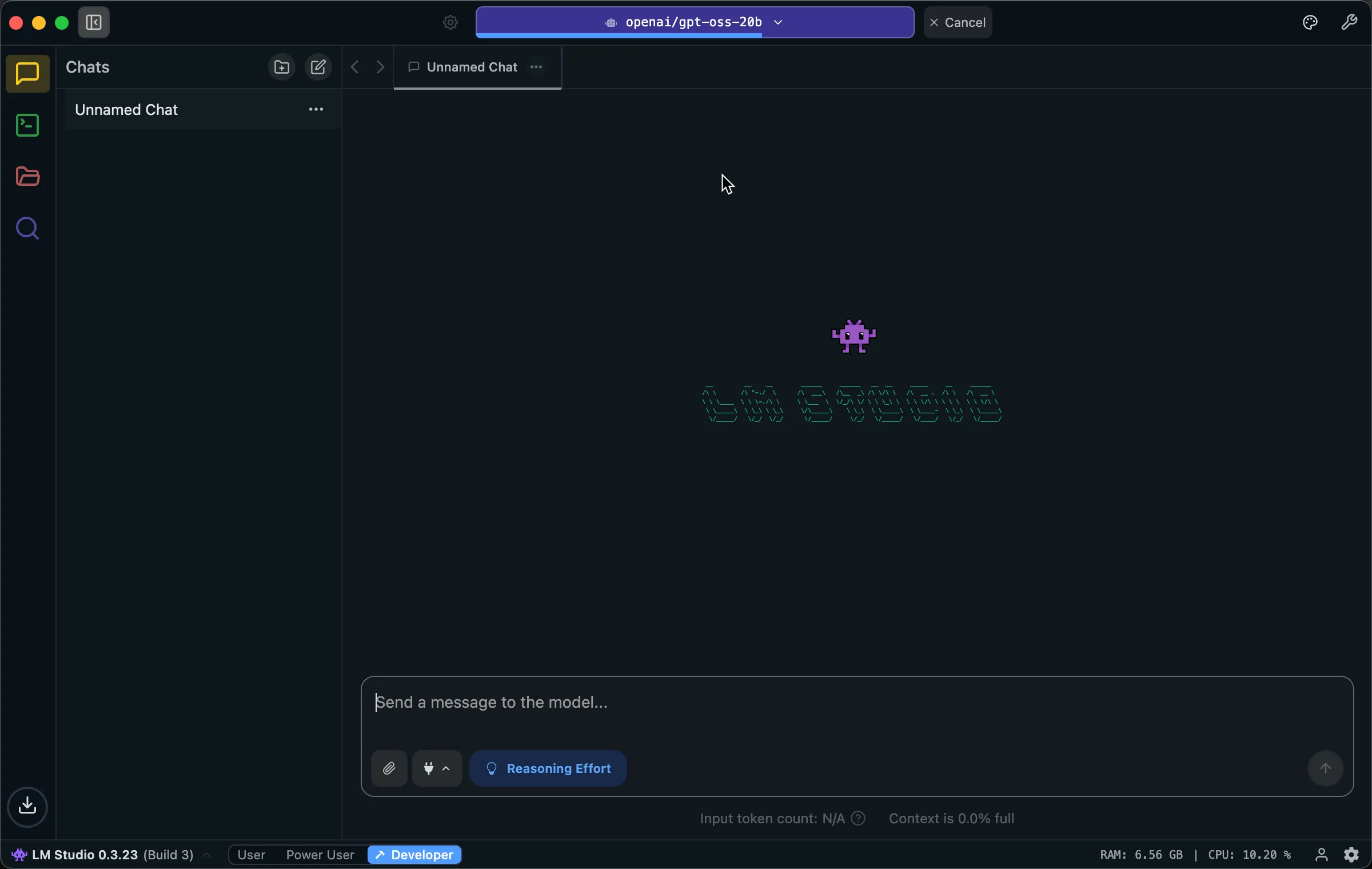 chat interface