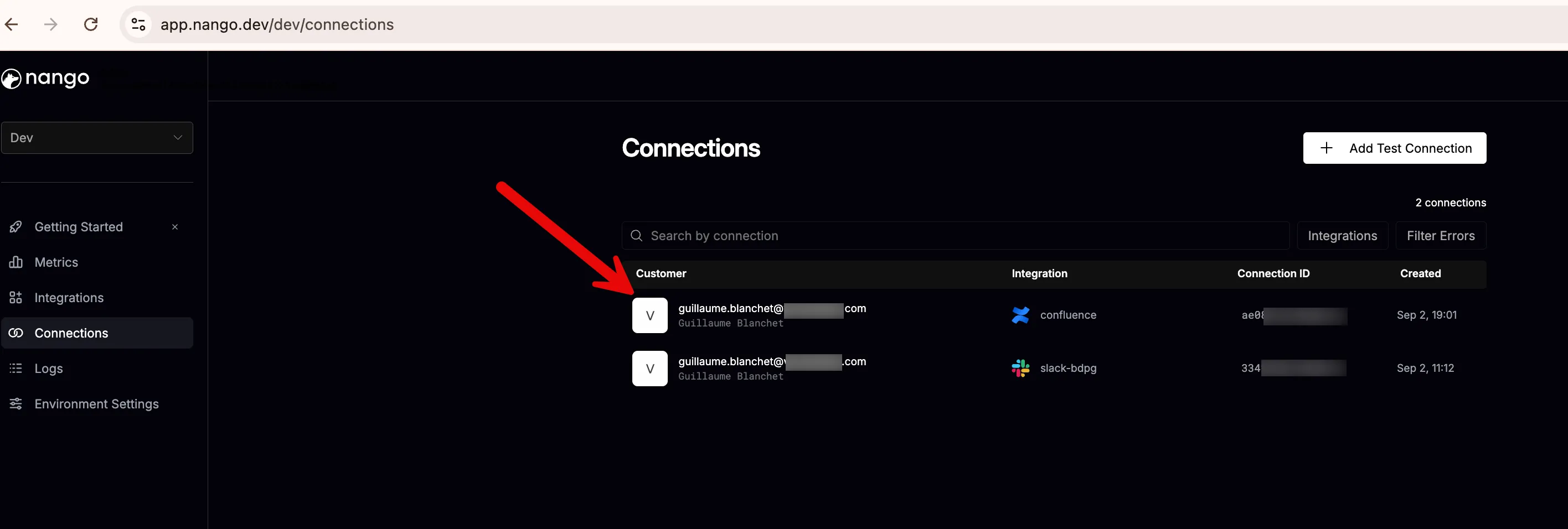 Nango frontend SDK