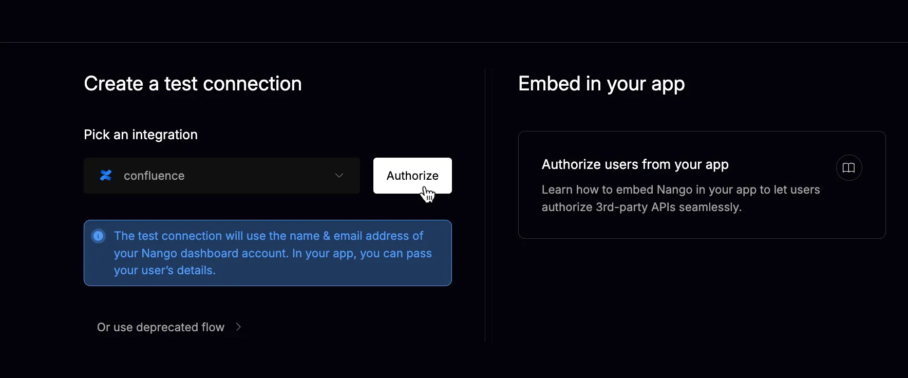 Nango frontend SDK